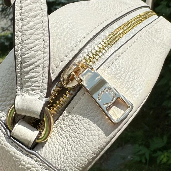 Coach leather Jamie Camera Bag Chalk White NWT - Picture 3 of 5